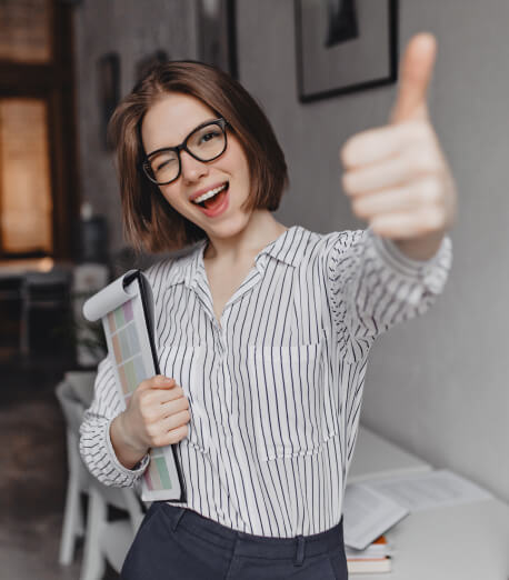 Therapist with client